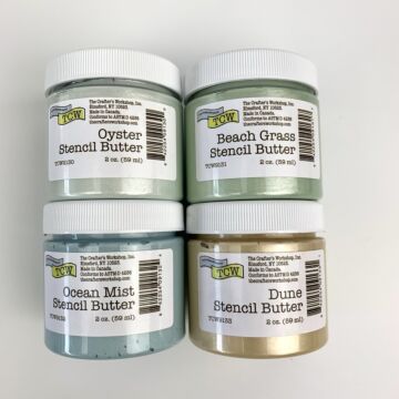 The Crafter's Workshop Stencil Butter Set, Coastal (4 Pack)