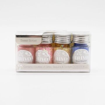 Tonic Studios Nuvo Pure Sheen Combo Pack, Sweet Sorbet (4 Pack)