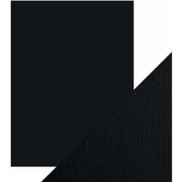 Tonic Studios 8.5X11 Weave Textured Cardstock, Jet Black (10/Pk)