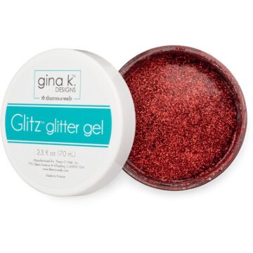 Therm-O Web Gina K. Designs Glitz Glitter Gel, Red Velvet (2.3oz)