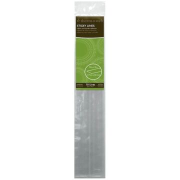 Therm-o-Web - Sticky Lines Clear Adhesive, 1/2" x 12" (10 Pack)