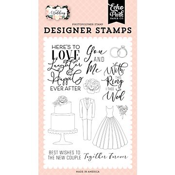 Echo Park Wedding: Here's To Love Stamp Set