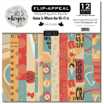 Wild Whisper - JENN AGUILAR HOME IS WHERE THE WIFI IS - DOUBLE 12x12 PAPER PACK