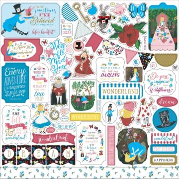 Echo Park ALICE IN WONDERLAND NO. 2 ELEMENT STICKER