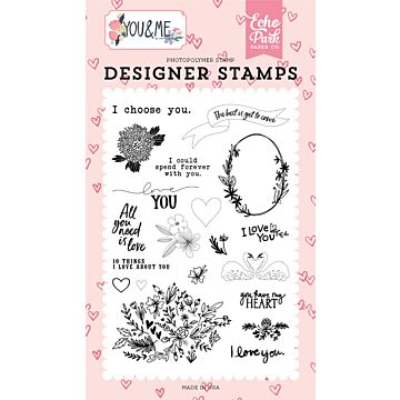 Echo Park You & Me: I Choose You 4x6 Stamp