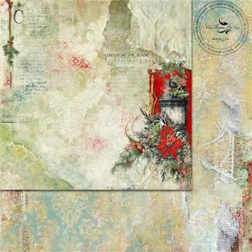 Blue Fern Studios - Yuletide 12x12 Paper - Tis the Season