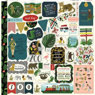 Echo Park ANIMAL SAFARI ELEMENT STICKER