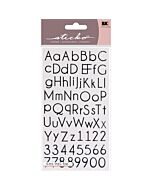 Sticko Alphabet Stickers-Thin Upright Black (Discontinued)