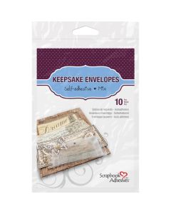 Scrapbook Adhesives Keepsake Envelopes 10/Pkg Assorted Sizes