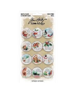 Idea-Ology Quote Flair Buttons 12/Pkg Christmas