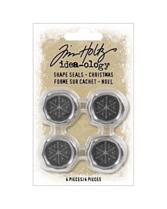 Idea-Ology Metal Shape Seals 4/Pkg Christmas