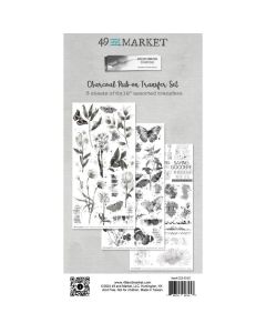 49 and Market Color Swatch: Charcoal Rub-On Transfer Set-