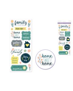 Paper Craft Sticker: 5"x12" Classic Themes 'Clear' Photo Safe - Family is Everything