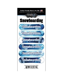 Scrapbook Customs Snowboarding Go Big Sticker 6.5"x3"