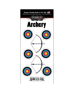 Scrapbook Customs Archery Go Big Sticker 6.5"x3"