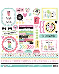 Doodlebug Design This & That Cardstock Stickers, My Happy Place