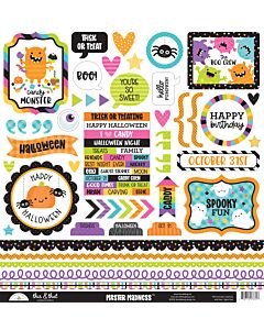 Doodlebug Design This & That Stickers, Monster Madness