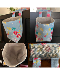 Hand-crafted Hanging Garbage/Scrap Bag *pattern/colours vary*
