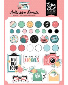 Echo Park Adhesive Brads, Telling Our Story