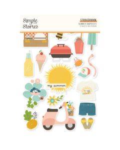 Simple Stories Sticker Book, Summer Snapshots